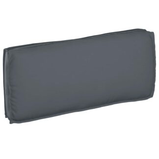 vidaXL Μαξιλάρι Ύφασμα Όξφορντ Ανθρακί 120 x 50 x 12 εκ.