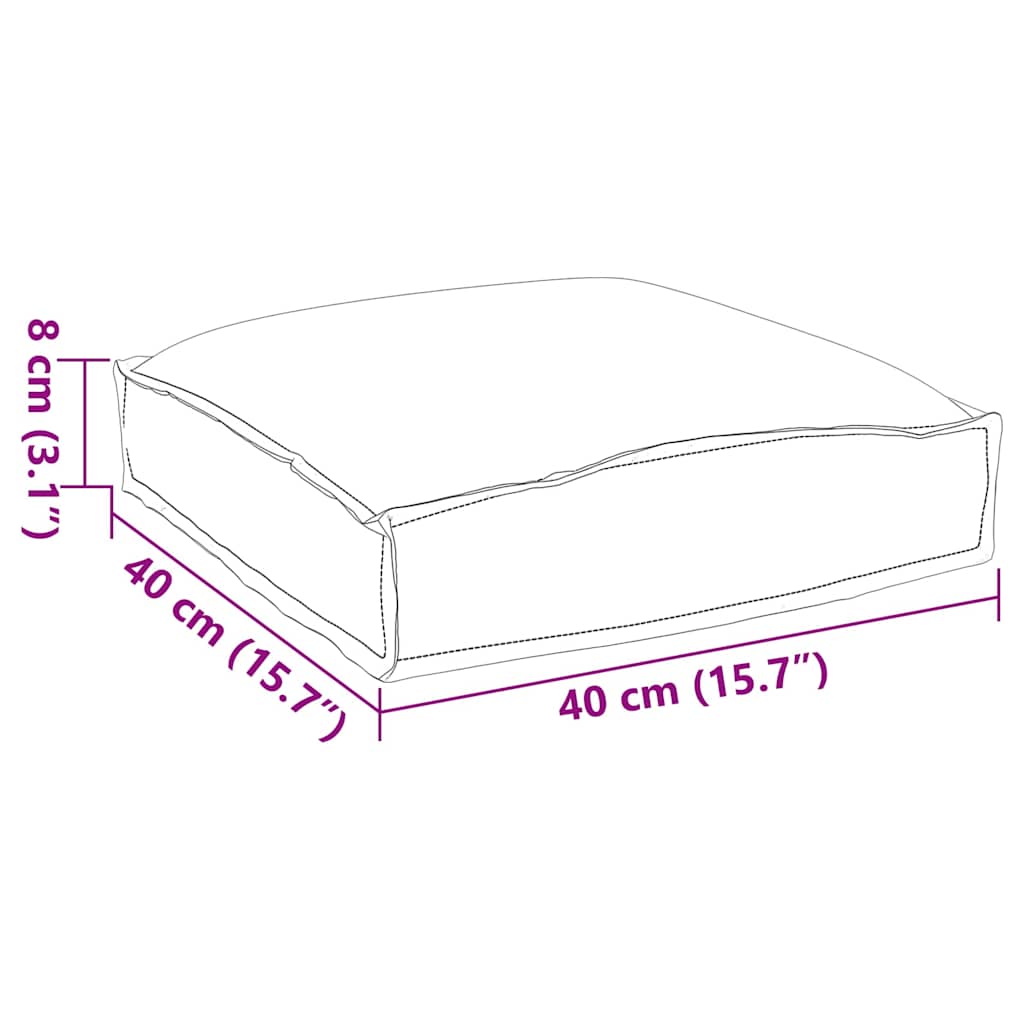 vidaXL Μαξιλάρι 6 τμχ. Ύφασμα Όξφορντ Πολύχρωμο 40 x 40 x 8 εκ. - Image 11