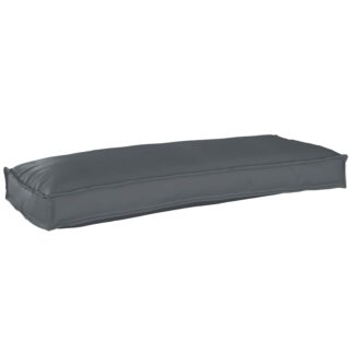 vidaXL Μαξιλάρι Ύφασμα Όξφορντ Ανθρακί 100 x 40 x 8 εκ