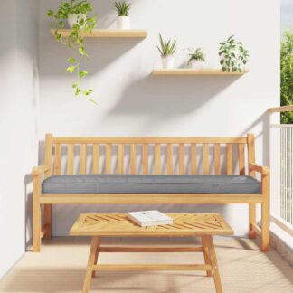 vidaXL Μαξιλάρι παλέτας Ύφασμα Όξφορντ Γκρι 180 x 40 x 8 εκ.