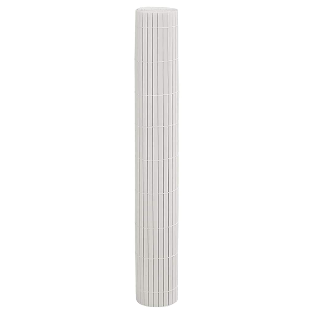 vidaXL Φράχτης Κήπου Διπλής Όψης Λευκός 1,8x5 μ. PVC - Image 4