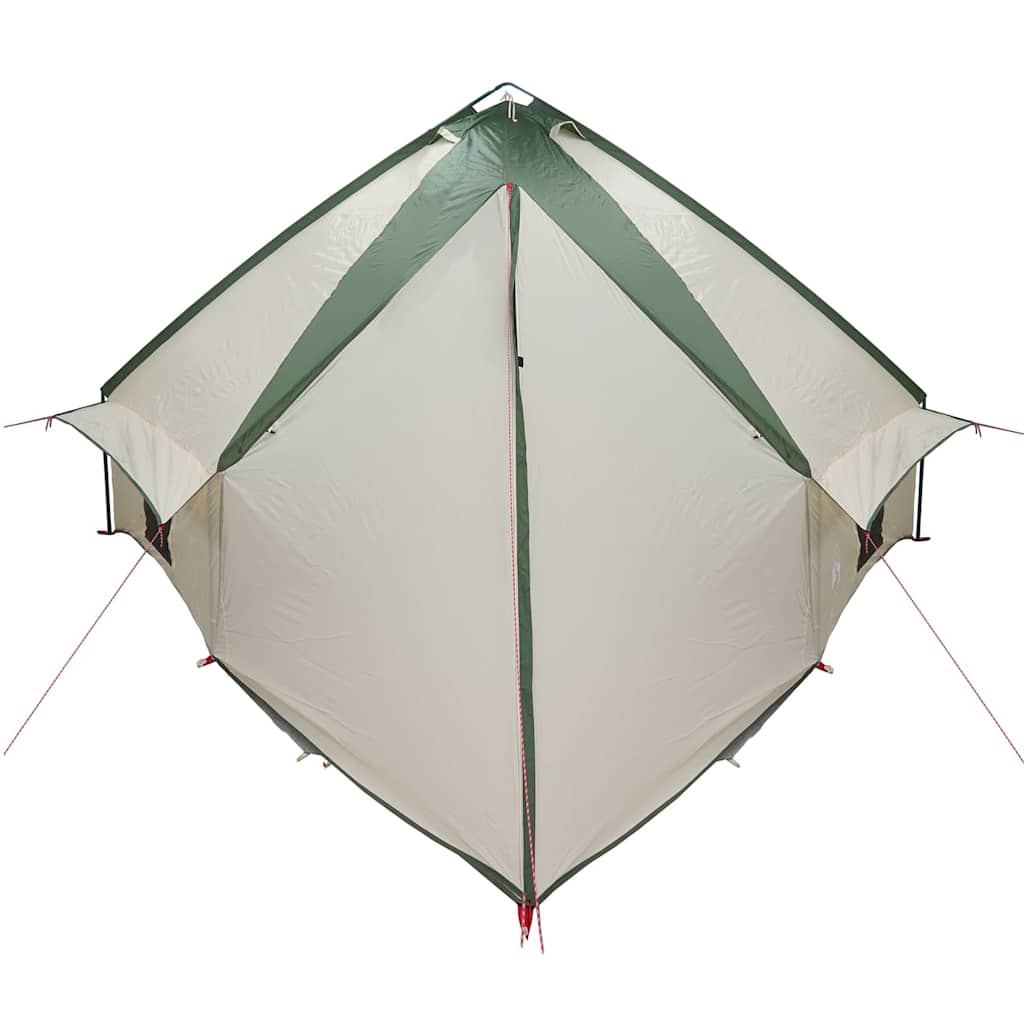 vidaXL Τέντα Teepee 10 Ατόμων 10 ατόμων Πράσινο και Λευκό - Image 7