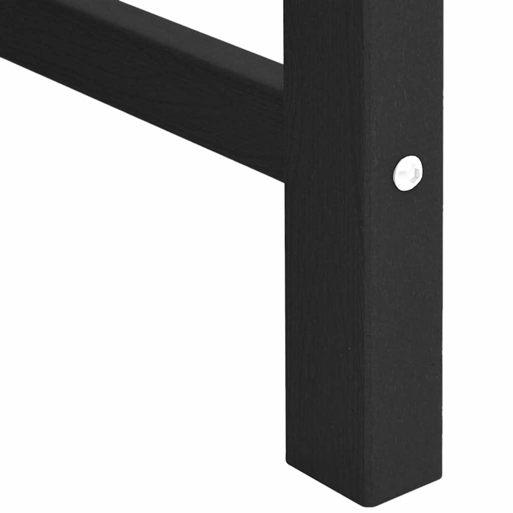 vidaXL Καρέκλα φαγητού κήπου 2 τμχ. Μαύρο HDPE - Image 10