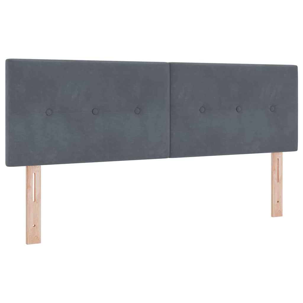 vidaXL Κεφαλάρι Σκούρο Γκρι 144 cm Βελούδο - Image 2