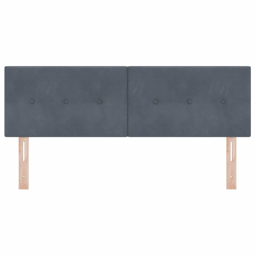 vidaXL Κεφαλάρι Σκούρο Γκρι 144 cm Βελούδο - Image 5