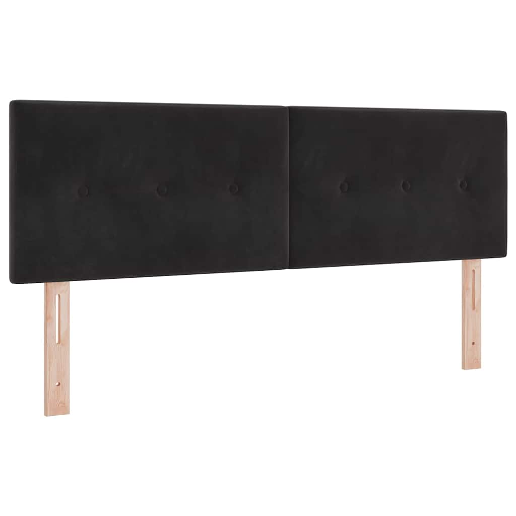 vidaXL Κεφαλάρι Μαύρο 160 cm Βελούδο - Image 2