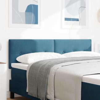 vidaXL Κεφαλάρι Σκούρο Μπλε 160 cm Βελούδο