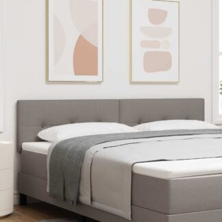 vidaXL Ρυθμιζόμενη Κρεβατοκεφαλή Taupe ύφασμα