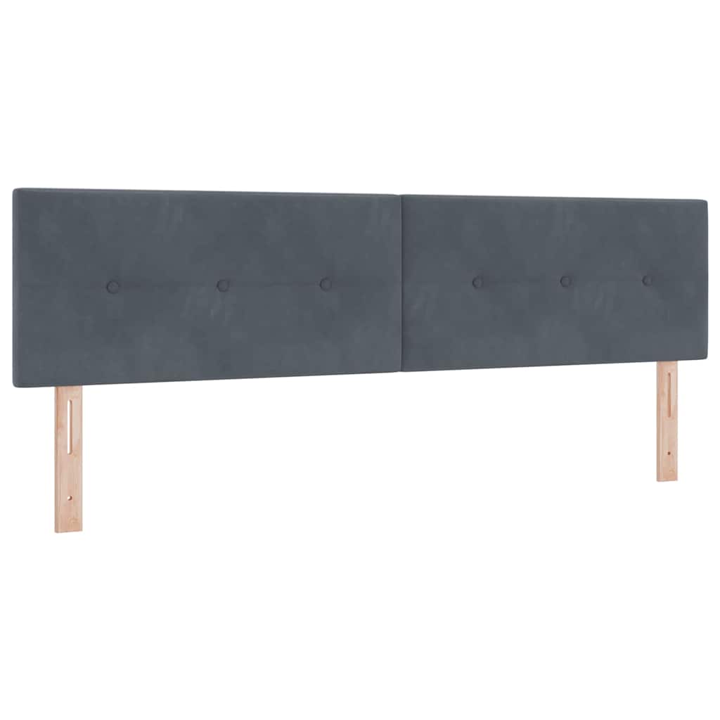 vidaXL Κεφαλάρι Σκούρο Γκρι 180 cm Βελούδο - Image 2