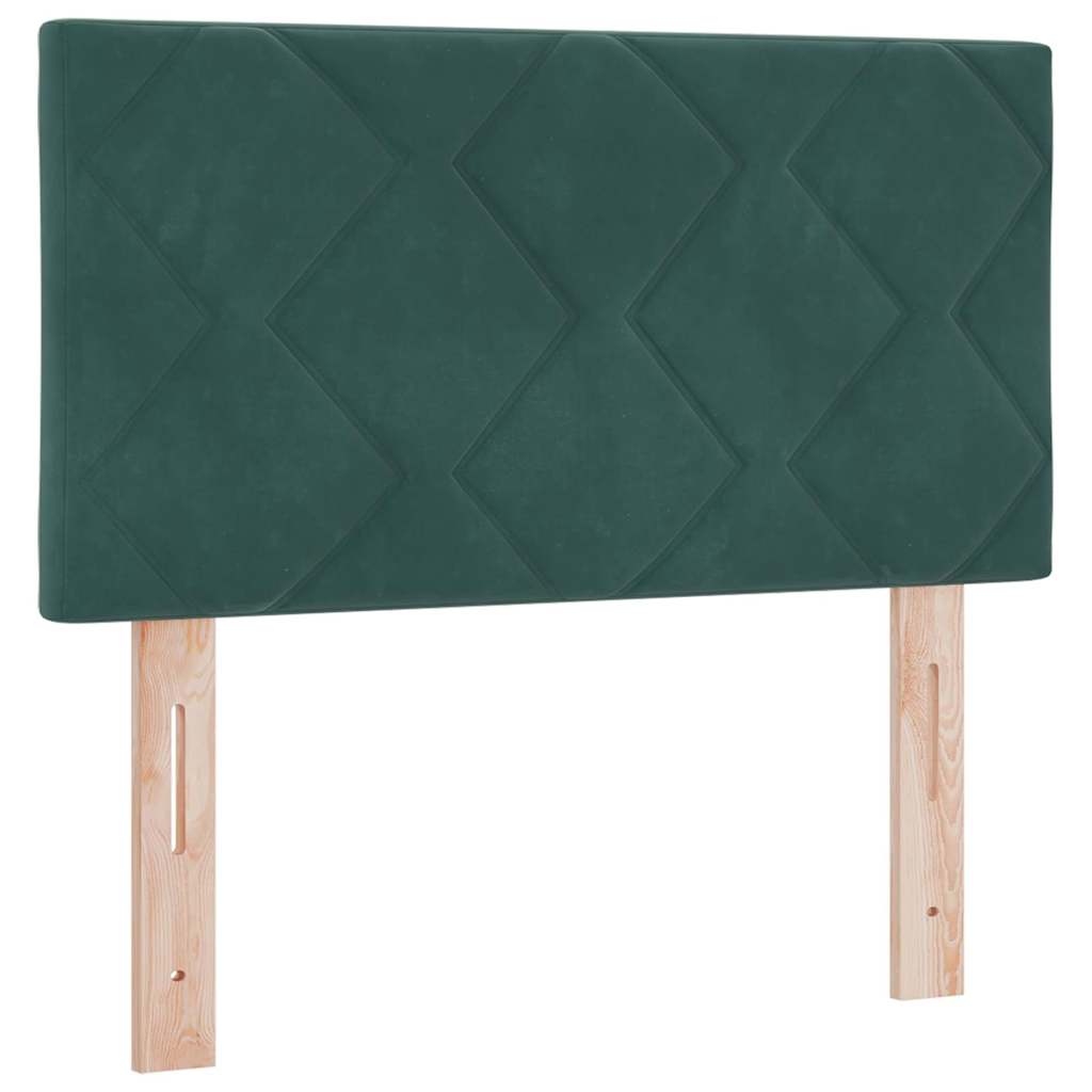 vidaXL Κεφαλάρι Σκούρο Πράσινο 80 cm Βελούδο - Image 2