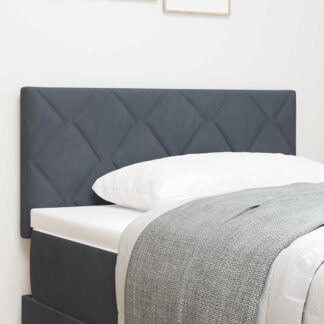 vidaXL Κεφαλάρι Σκούρο Γκρι 90 cm Βελούδο