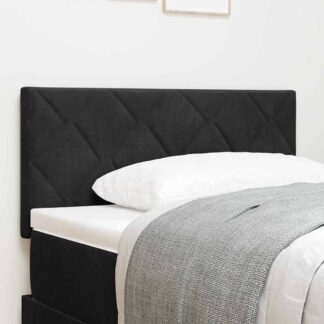 vidaXL Κεφαλάρι Μαύρο 90 cm Βελούδο