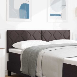 vidaXL Κεφαλάρι Σκούρο Καφέ 144 cm ύφασμα