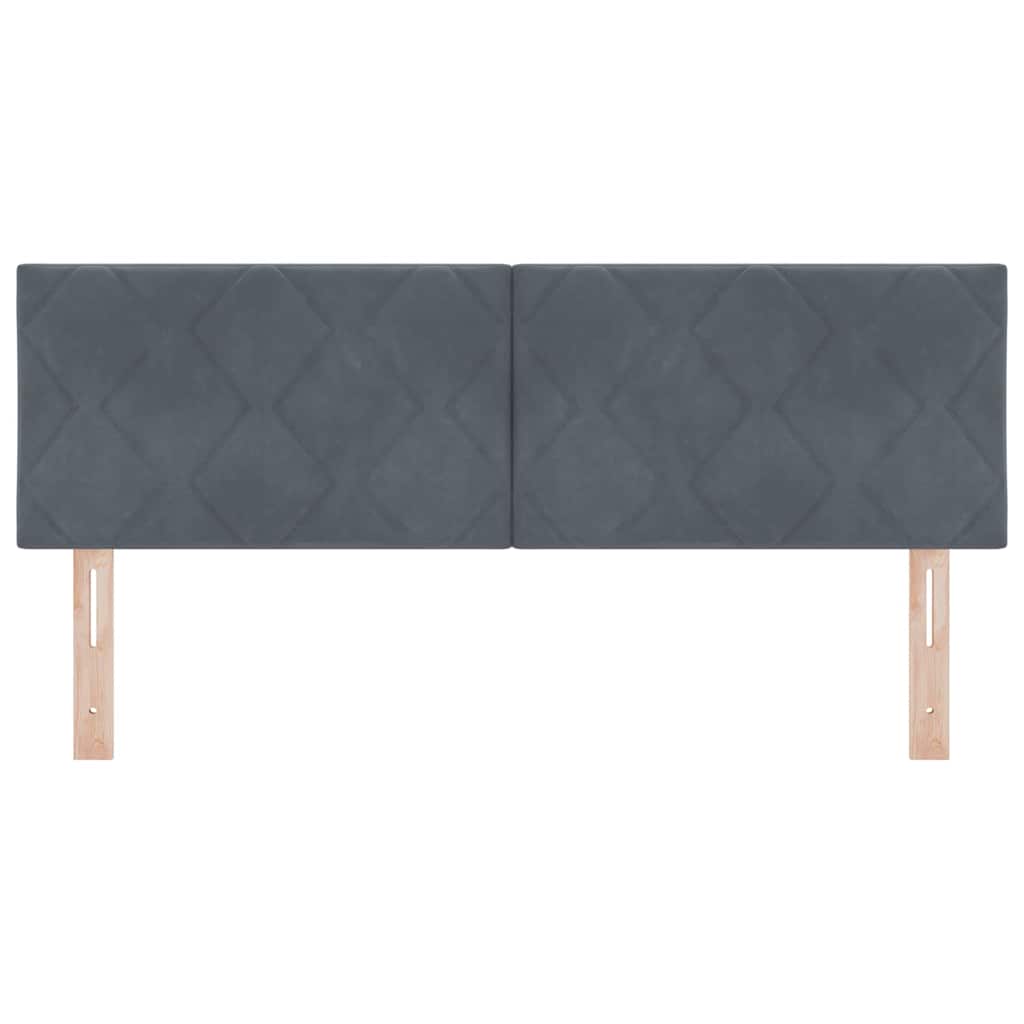 vidaXL Κεφαλάρι Σκούρο Γκρι 144 cm Βελούδο - Image 4