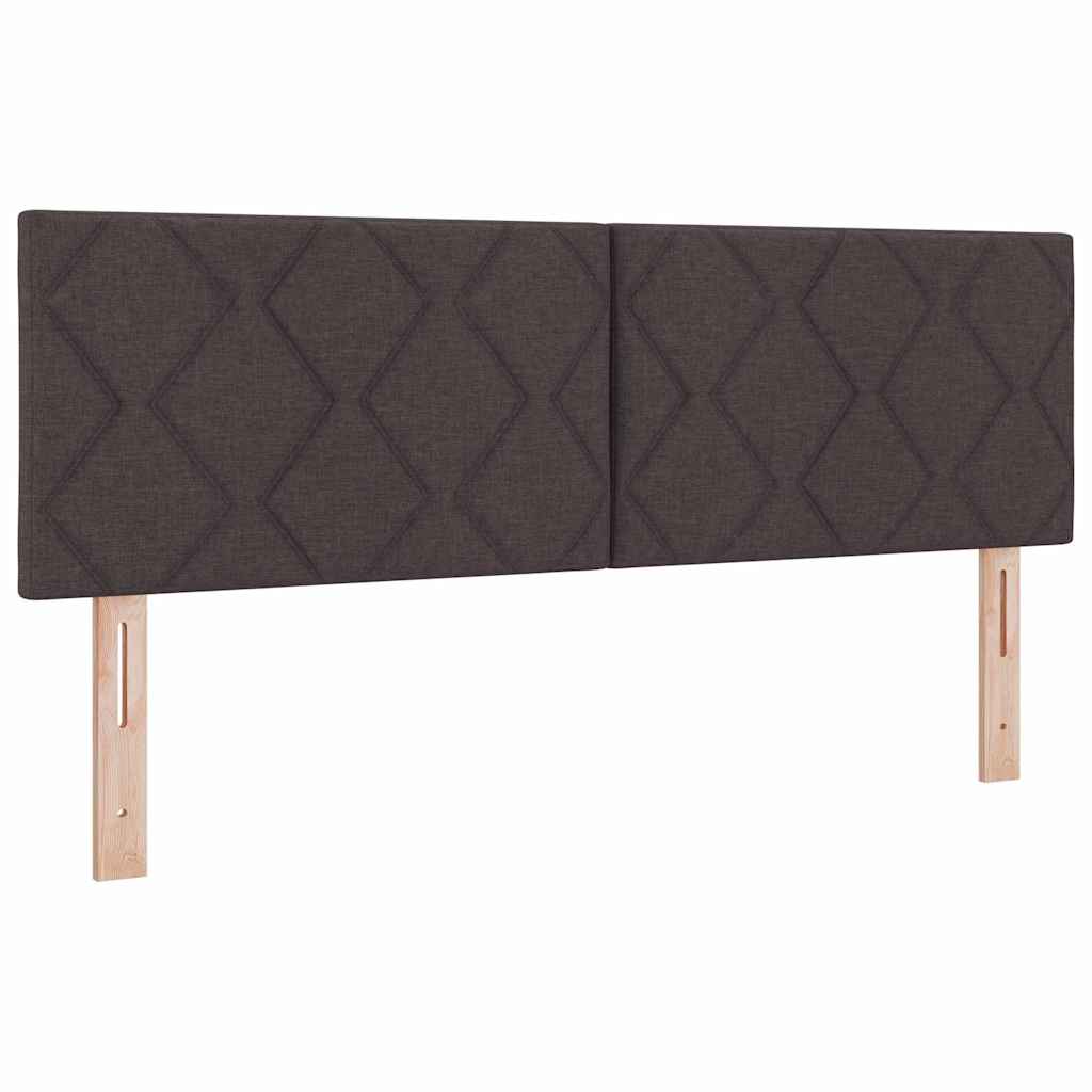 vidaXL Κεφαλάρι Σκούρο Καφέ 160 cm ύφασμα - Image 2