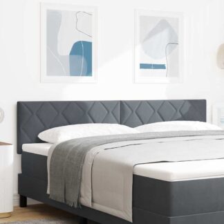 vidaXL Κεφαλάρι Σκούρο Γκρι 180 cm Βελούδο