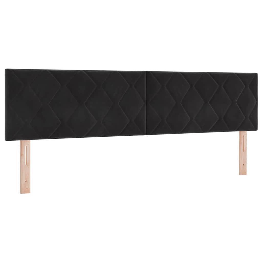 vidaXL Κεφαλάρι Μαύρο 180 cm Βελούδο - Image 2