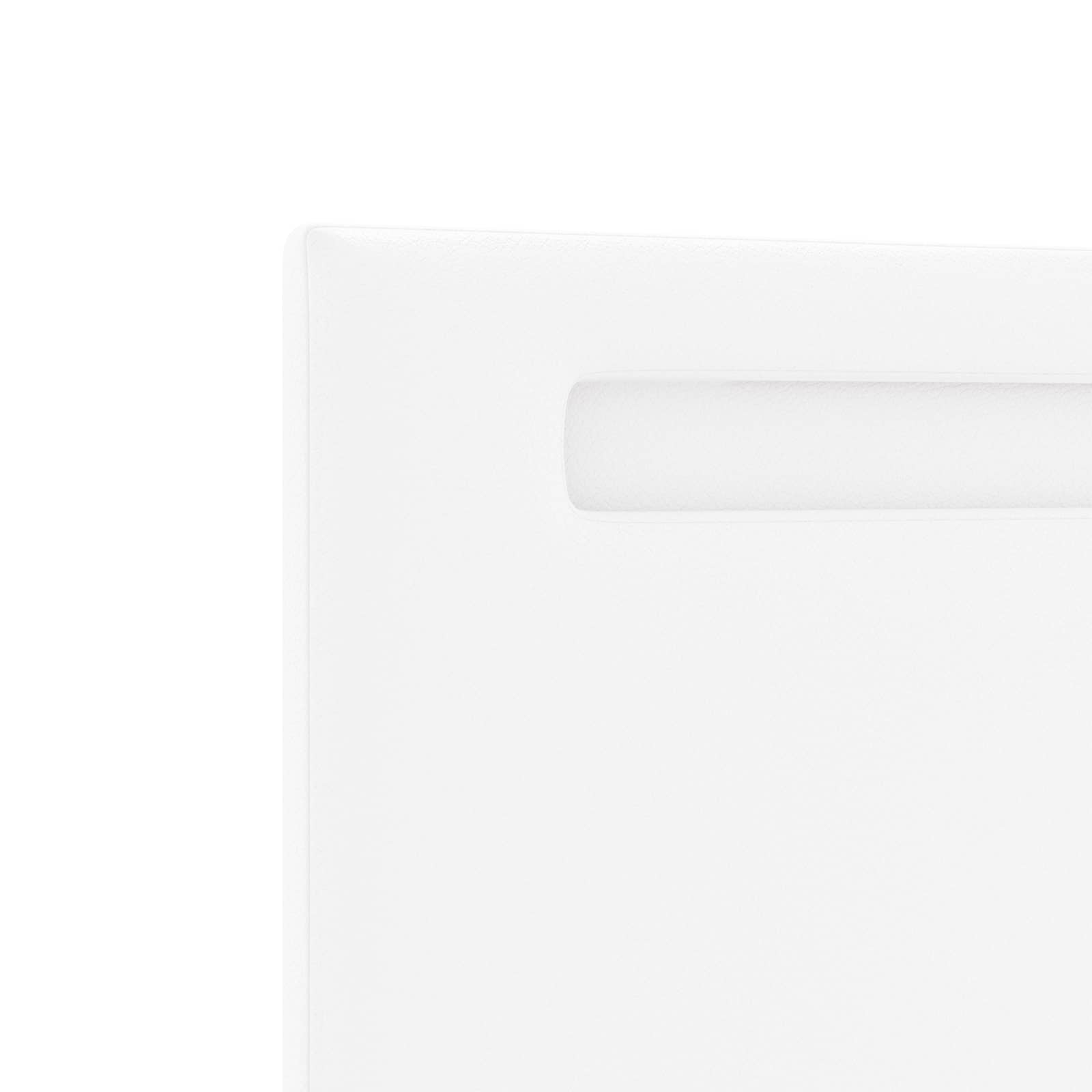 vidaXL LED κεφαλάρι Λευκό Τεχνητό Δέρμα - Image 8