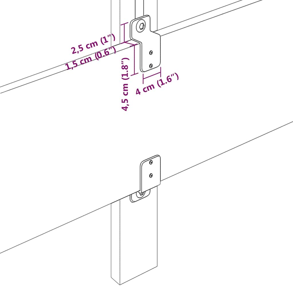 vidaXL LED κεφαλάρι Καπουτσίνο Τεχνητό Δέρμα - Image 12