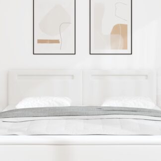 vidaXL LED κεφαλάρι Λευκό 180 cm Τεχνητό Δέρμα