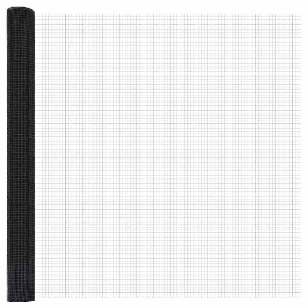 vidaXL Συγκολλητός φράχτης από σύρμα 2500 x 160 εκ Γκρι - Image 5