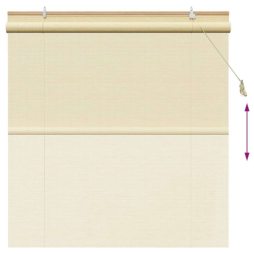 vidaXL Ρόλερ (στόρι) Φύση 150 x 160 cm Μπαμπού - Image 13