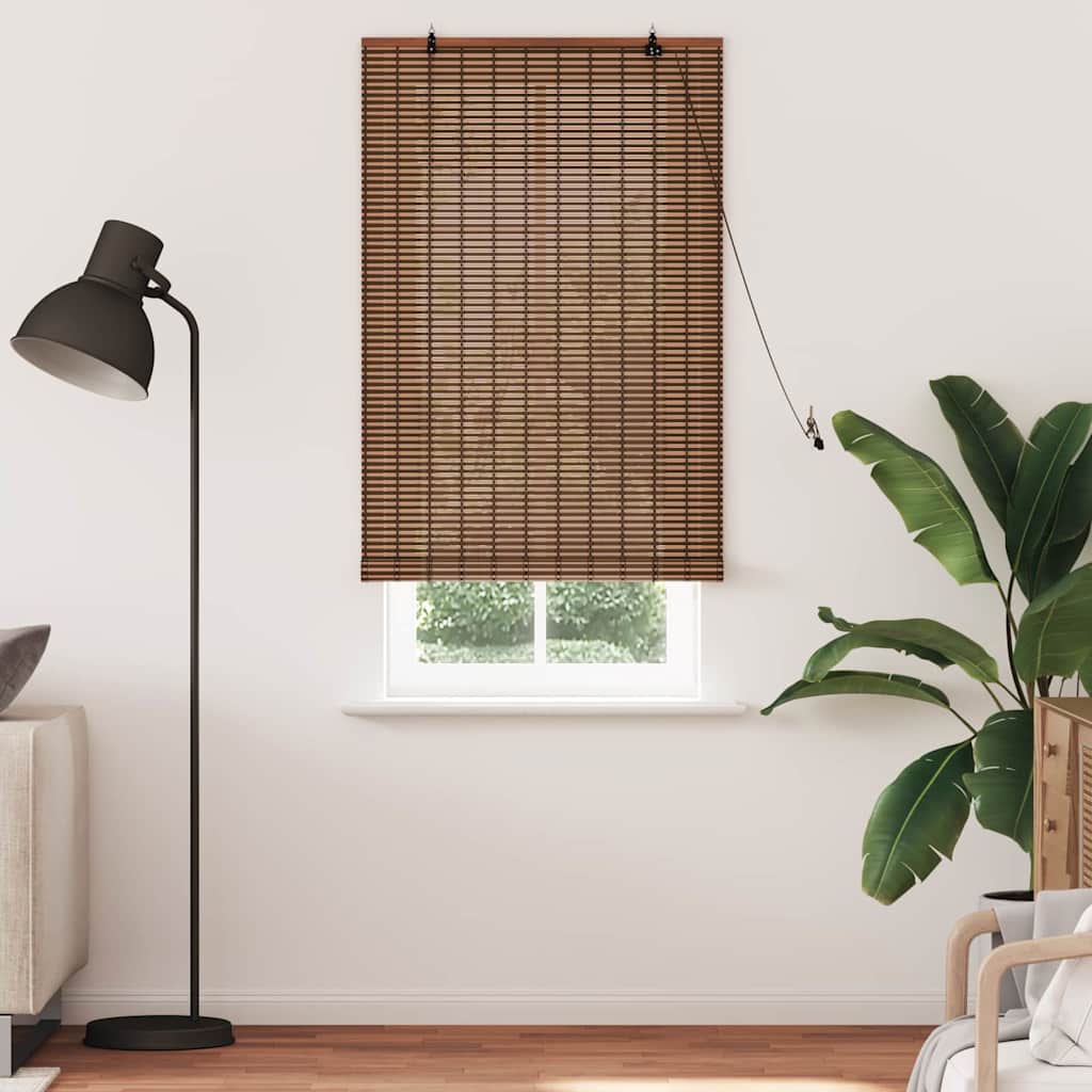 vidaXL Ρόλερ (στόρι) Καφέ 80 x 220 cm Μπαμπού - Image 3