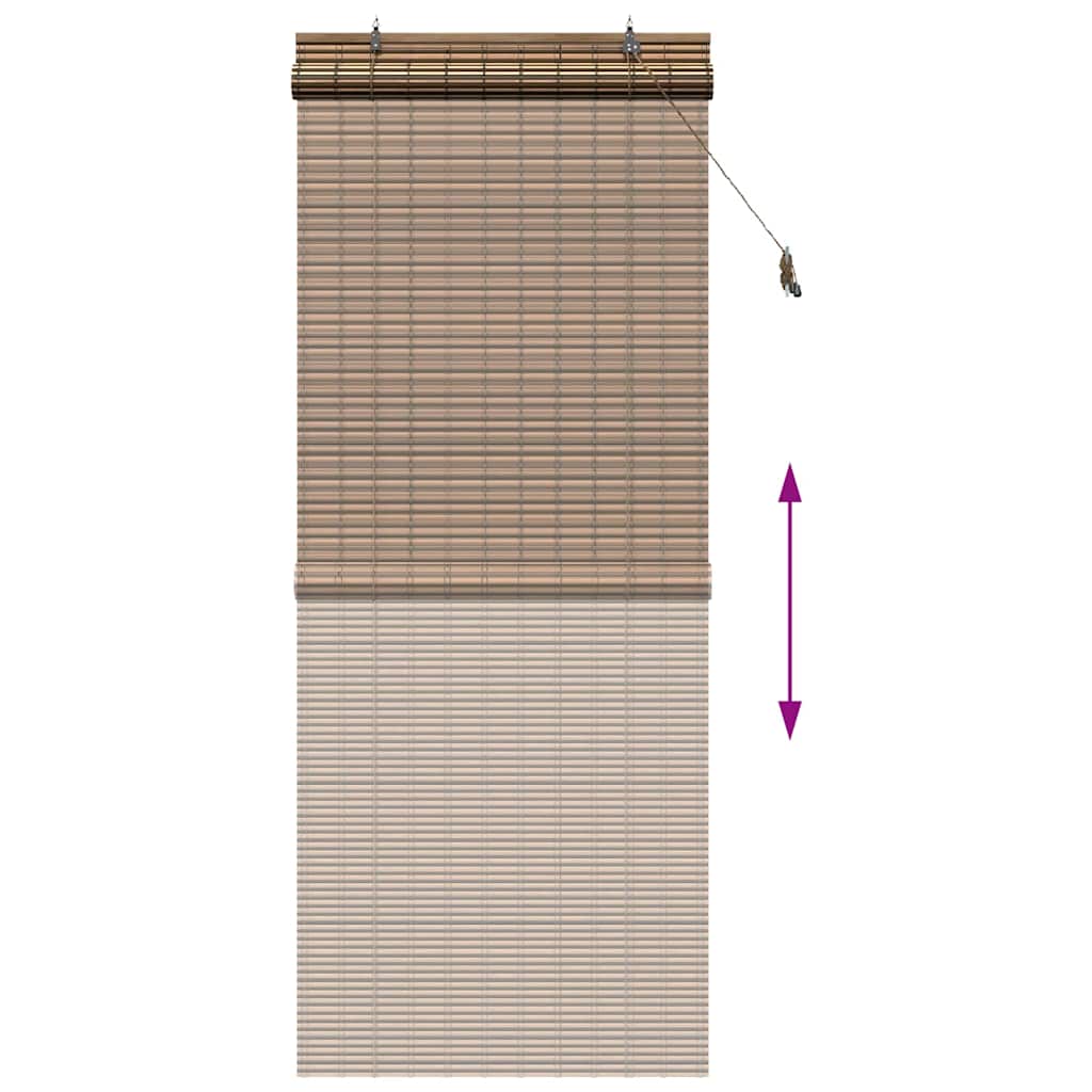 vidaXL Ρόλερ (στόρι) Καφέ 80 x 220 cm Μπαμπού - Image 13