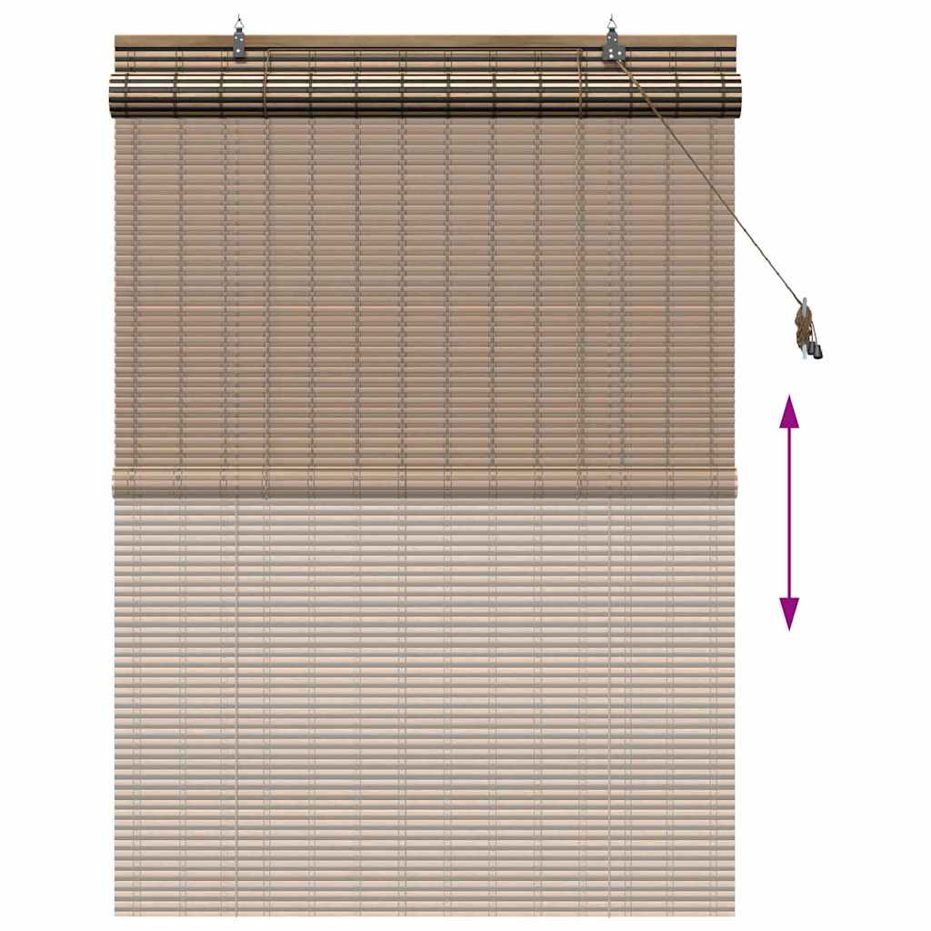 vidaXL Ρόλερ (στόρι) Καφέ 110 x 160 cm Μπαμπού - Image 13