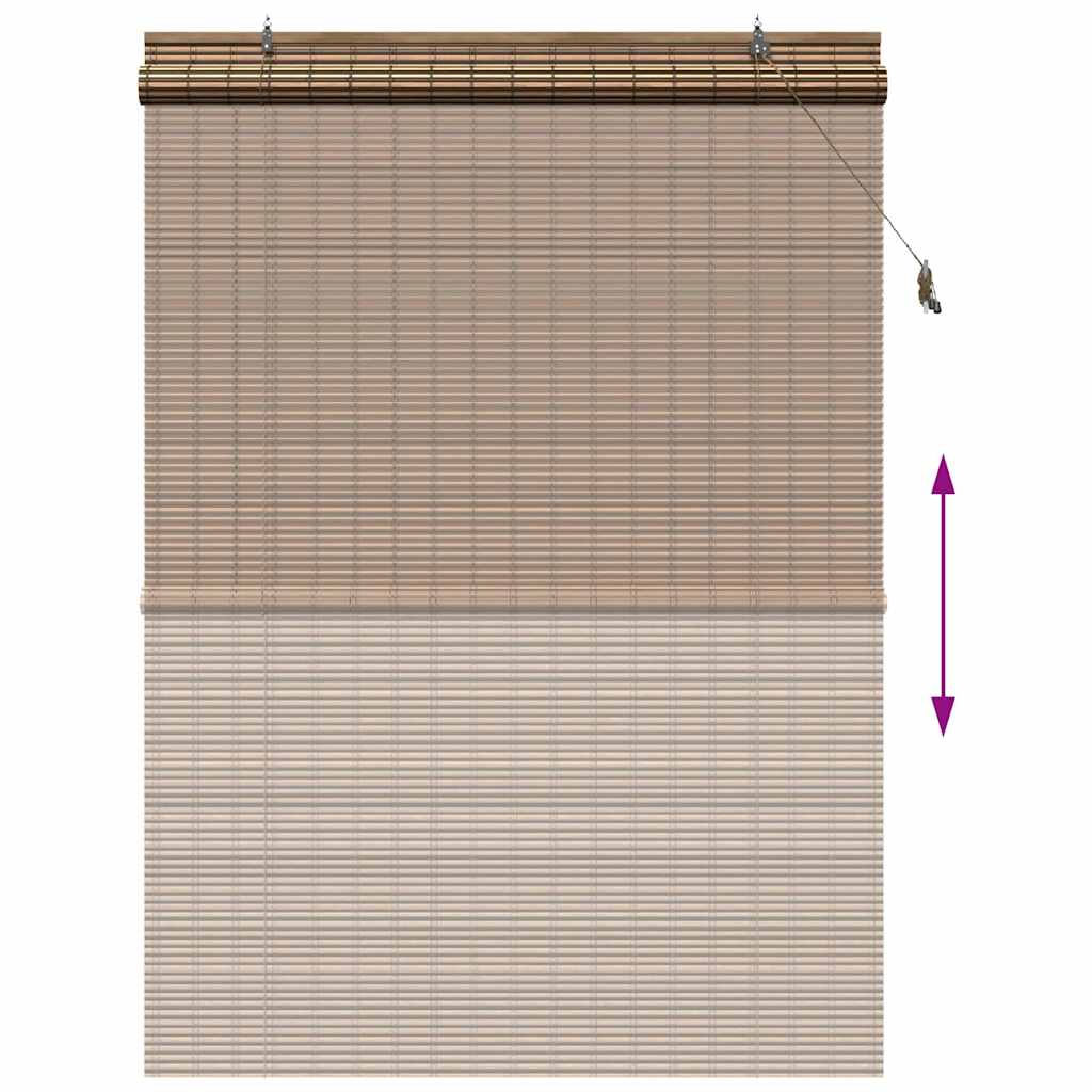 vidaXL Ρόλερ (στόρι) Καφέ 140 x 220 cm Μπαμπού - Image 13