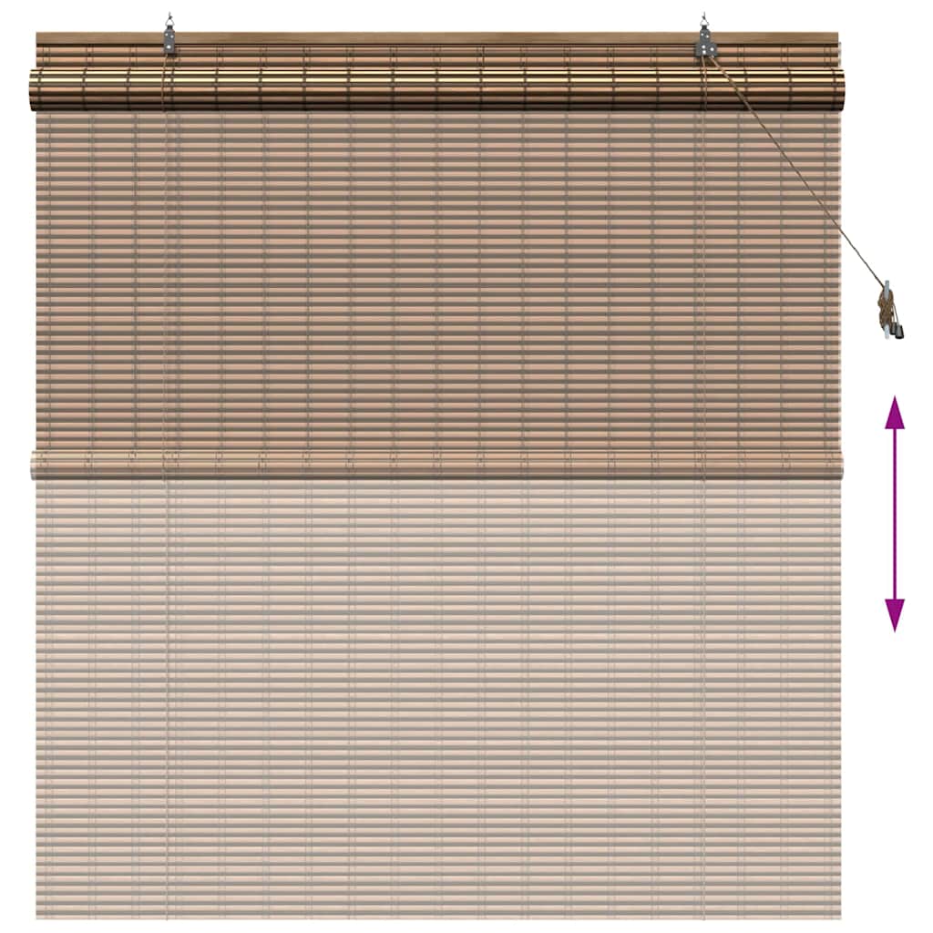 vidaXL Ρόλερ (στόρι) Καφέ 150 x 160 cm Μπαμπού - Image 13