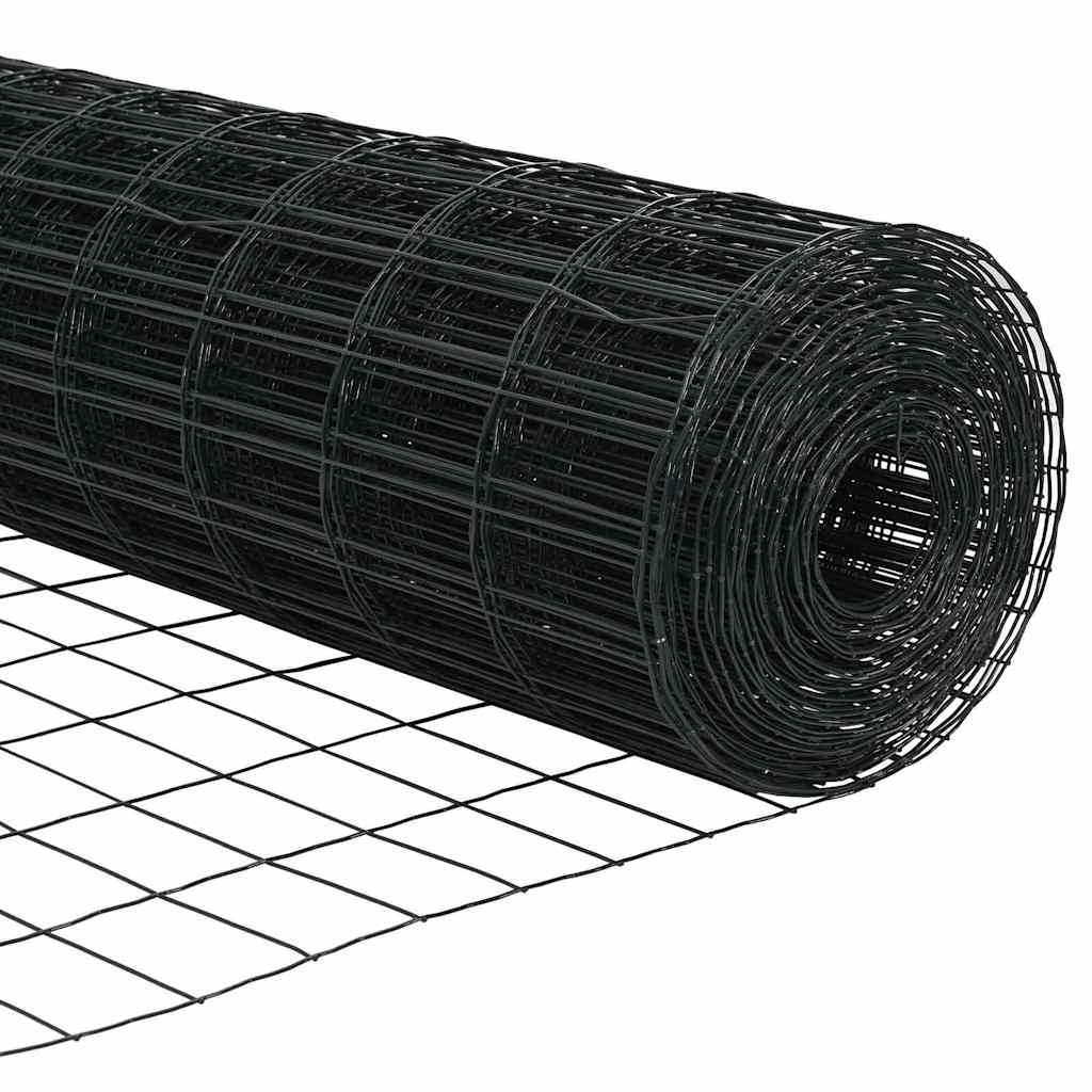 vidaXL Φράχτης Εuro 0,6 x 50 μ. Σίδηρος με επικάλυψη PVC Γκρι - Image 8