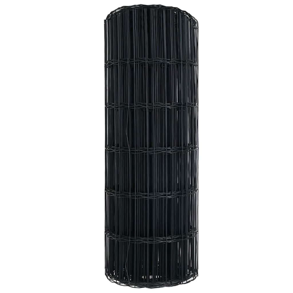 vidaXL Φράχτης Εuro 0,6 x 50 μ. Σίδηρος με επικάλυψη PVC Γκρι - Image 6