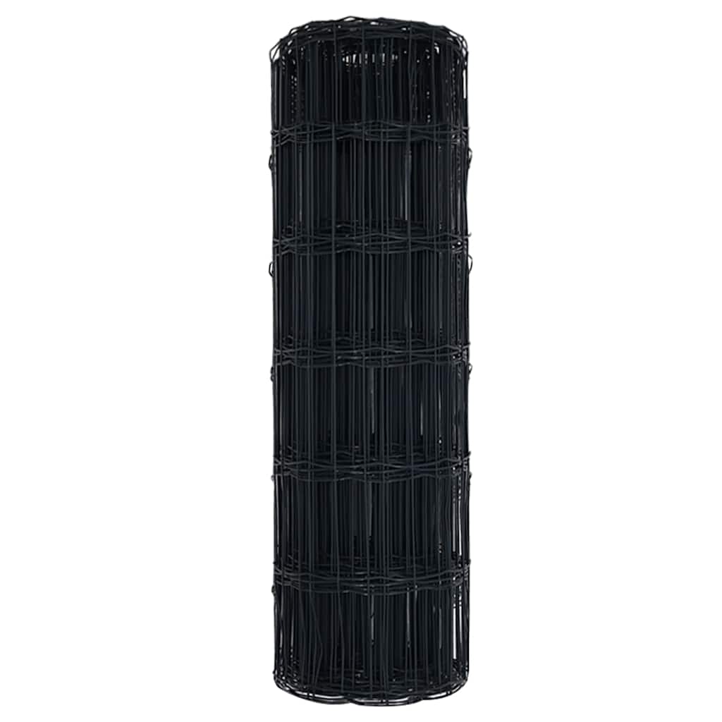 vidaXL Φράχτης Εuro 0,6 x 50 μ. Σίδηρος με επικάλυψη PVC Γκρι - Image 6
