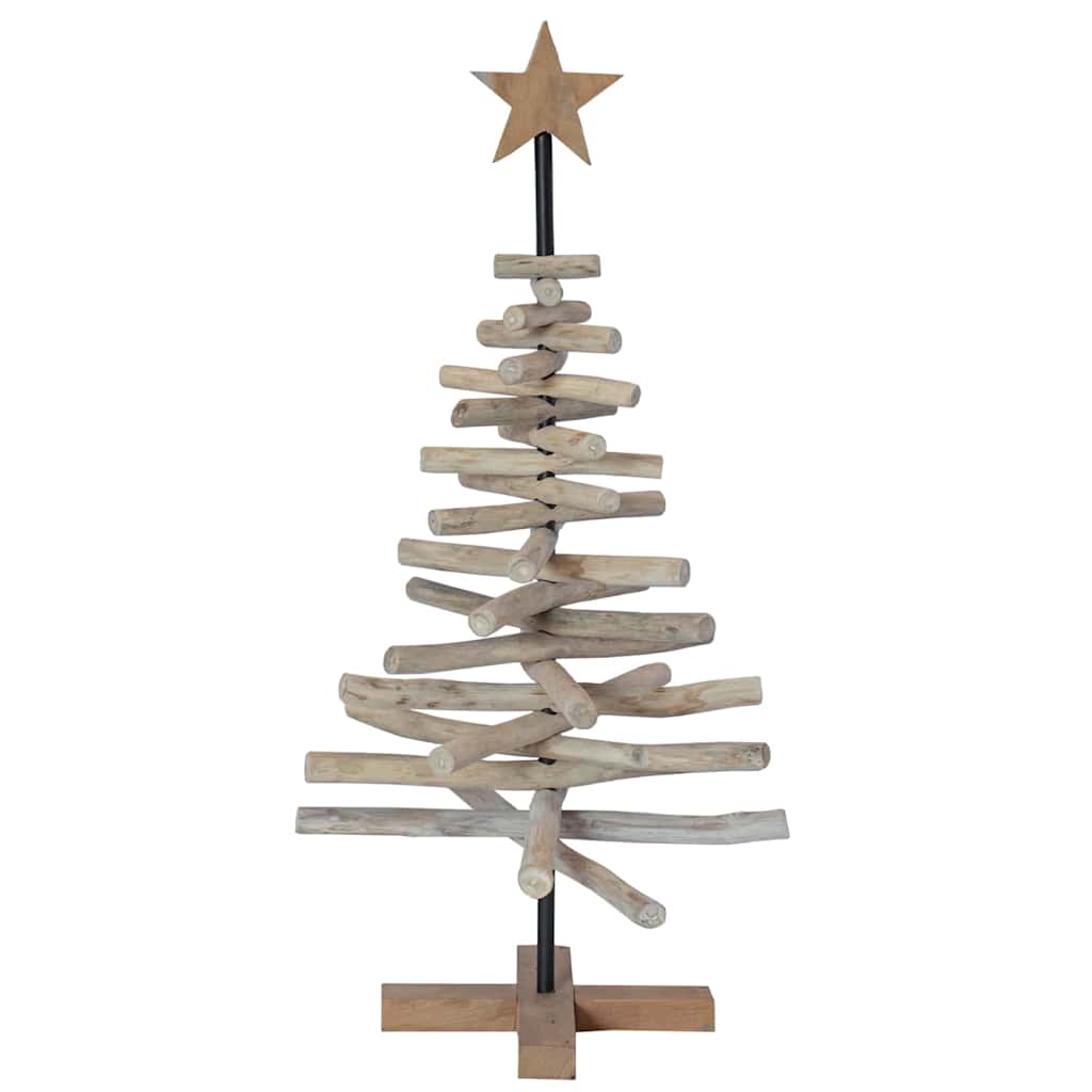 vidaXL Χριστουγεννιάτικο Δέντρο Καφέ 90 cm Μασίφ ξύλο teak - Image 7
