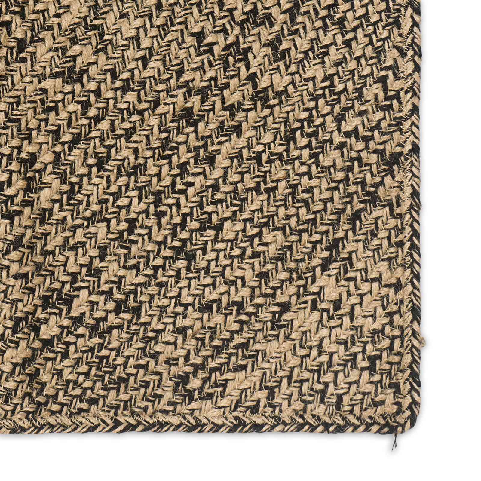 vidaXL Χαλί Περιοχής Φυσικό και Μαύρο 120 x 170 cm Γιούτα - Image 5