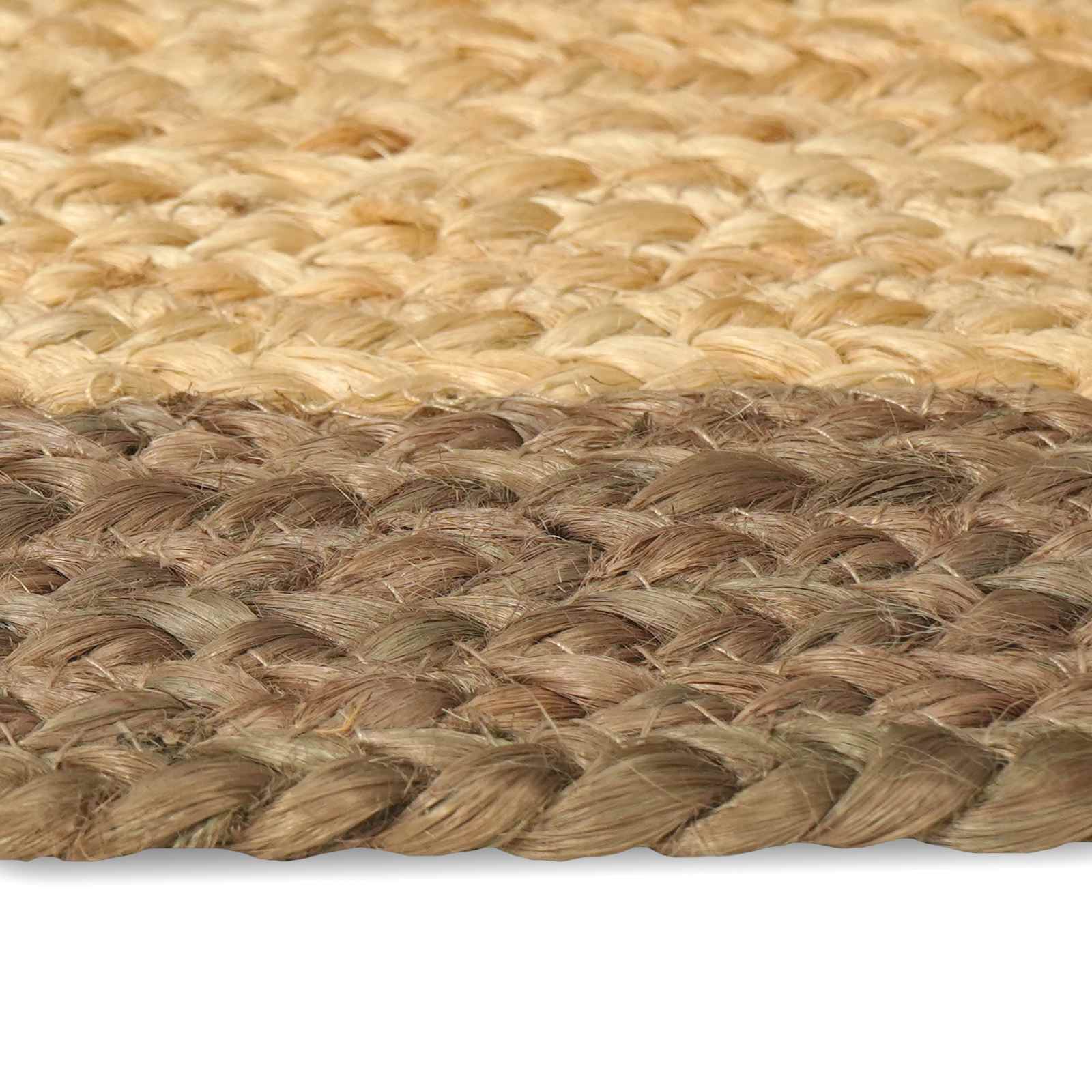 vidaXL Χαλί Περιοχής Γκρι και φυσικό 80 x 250 cm Γιούτα - Image 4