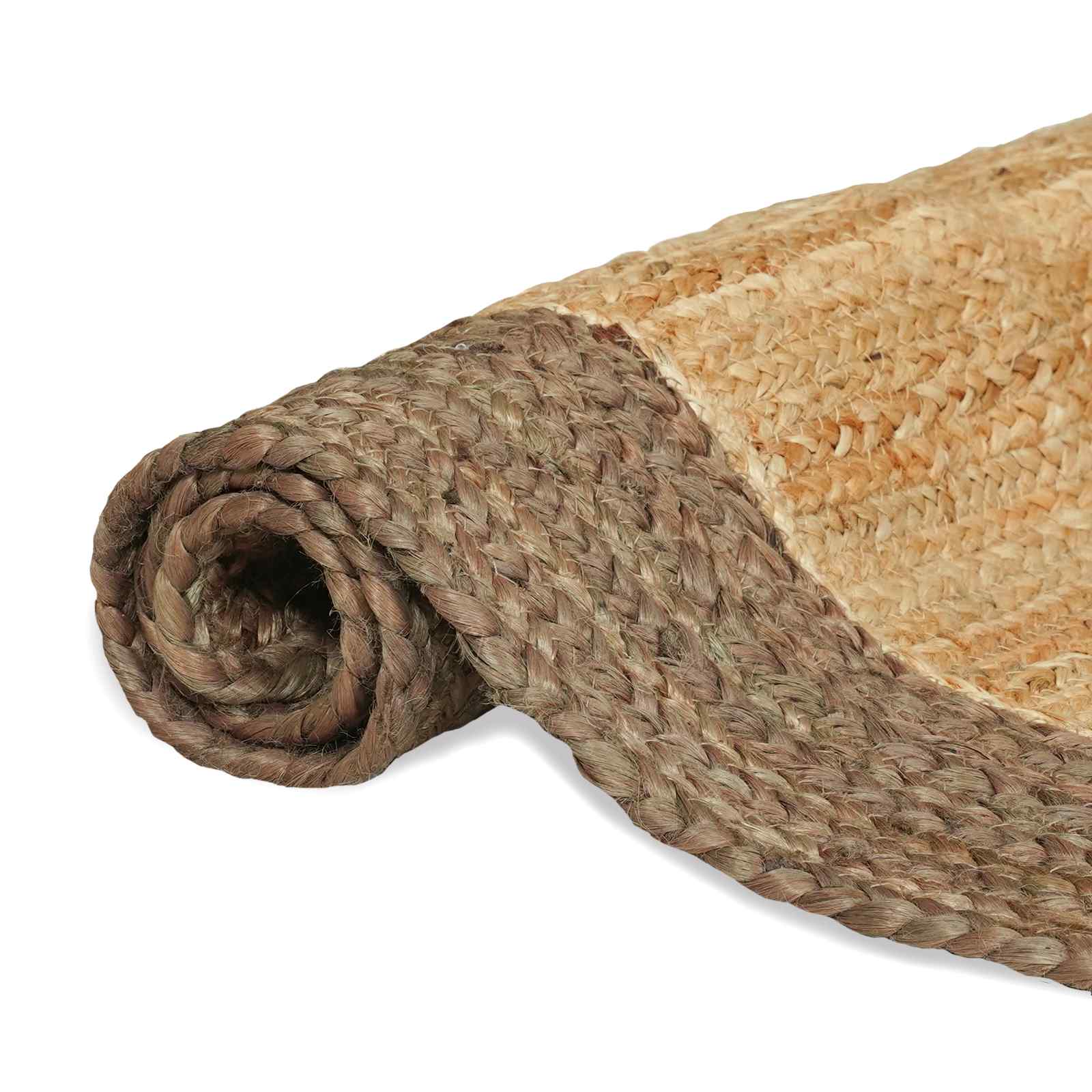 vidaXL Χαλί Περιοχής Γκρι και φυσικό 80 x 250 cm Γιούτα - Image 6