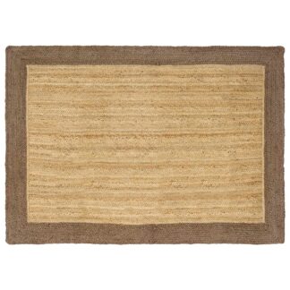 vidaXL Χαλί Περιοχής Γκρι και φυσικό 120 x 170 cm Γιούτα