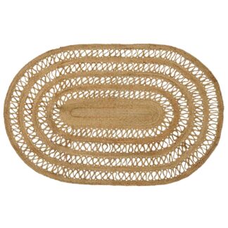vidaXL Χαλί Περιοχής Φυσικό 122 x 183 cm Γιούτα