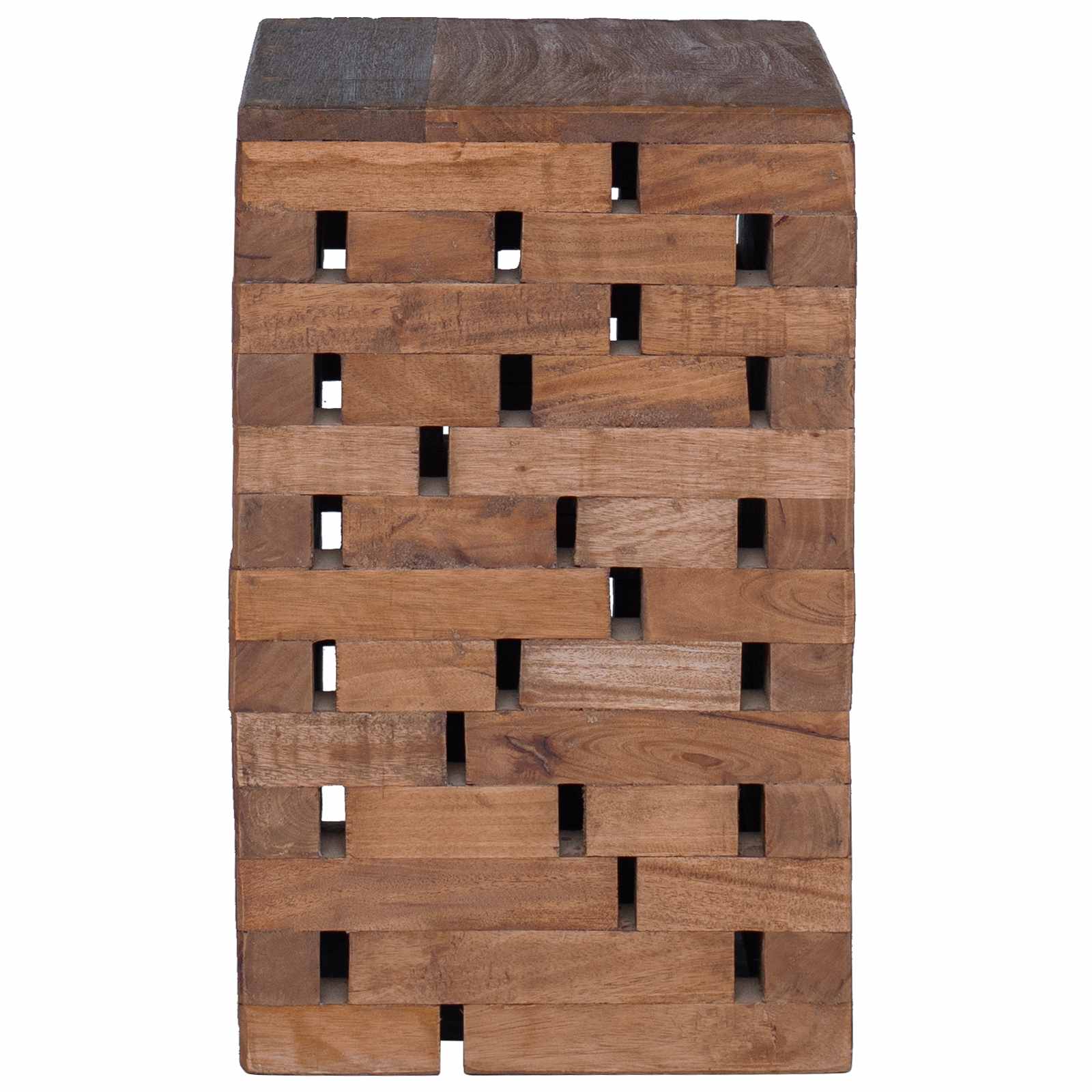 vidaXL Σκαμνί Φυσικό 29 x 29 x 48 εκ. Μασίφ ανακυκλωμένο ξύλο - Image 5