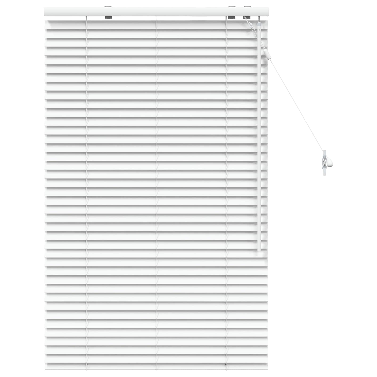 vidaXL Βενετσιάνικη Σκίαση Λευκό 95 x 130 εκ 35 mm - Image 2
