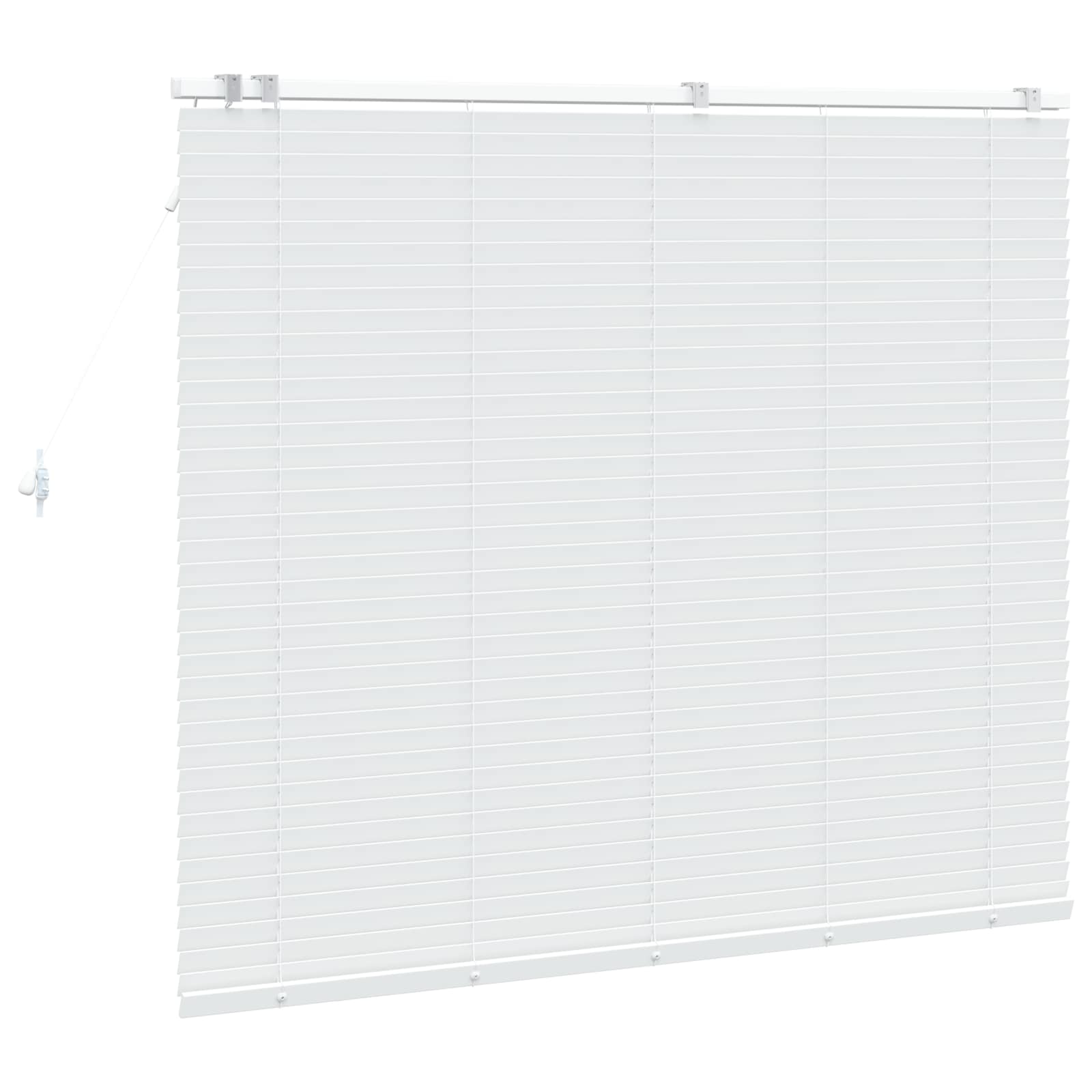 vidaXL Βενετσιάνικη Σκίαση Λευκό 160 x 130 εκ 35 mm - Image 4