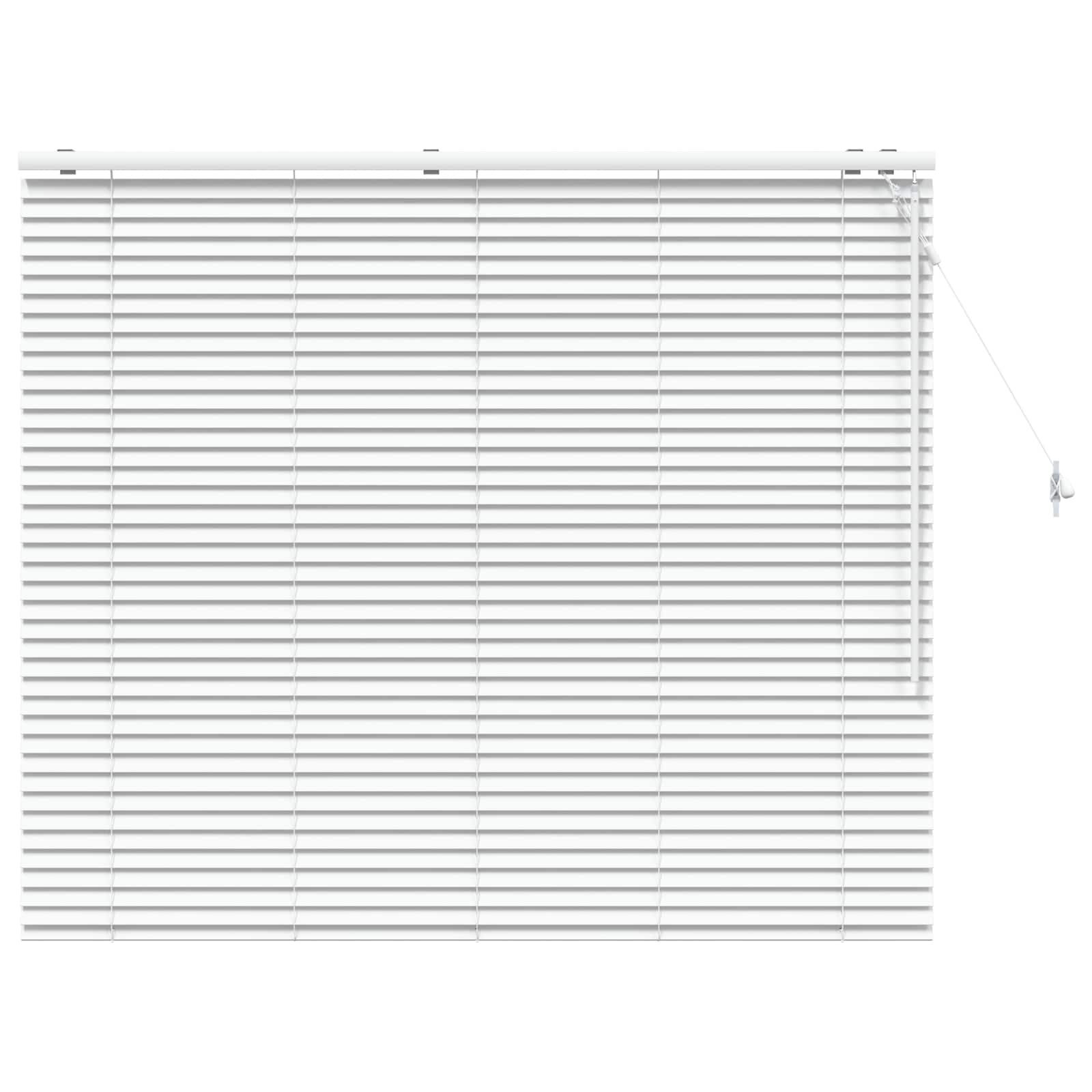 vidaXL Βενετσιάνικη Σκίαση Λευκό 160 x 130 εκ 35 mm - Image 2
