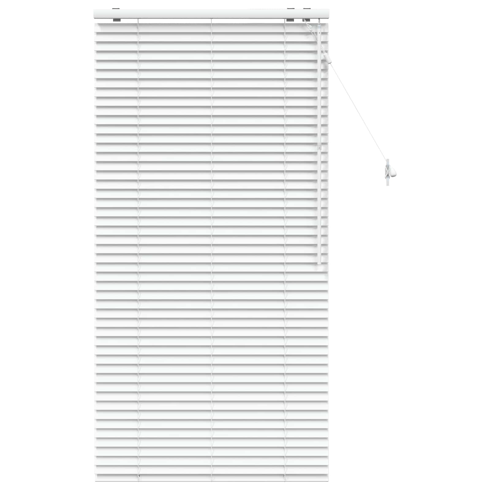 vidaXL Βενετσιάνικη Σκίαση Λευκό 75 x 160 εκ. 35 mm - Image 2