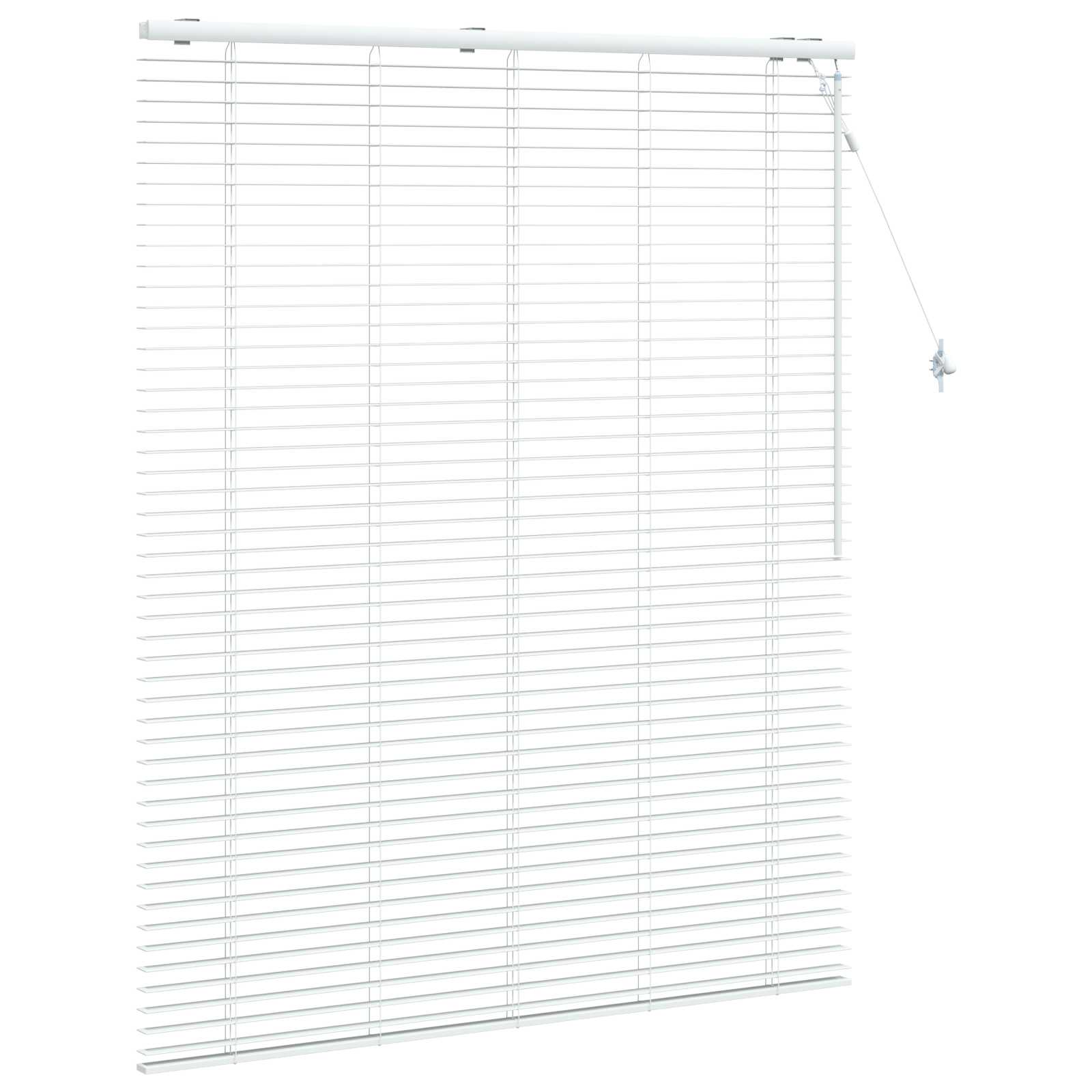 vidaXL Βενετσιάνικη Σκίαση Λευκό 135 x 160 εκ. 35 mm - Image 3