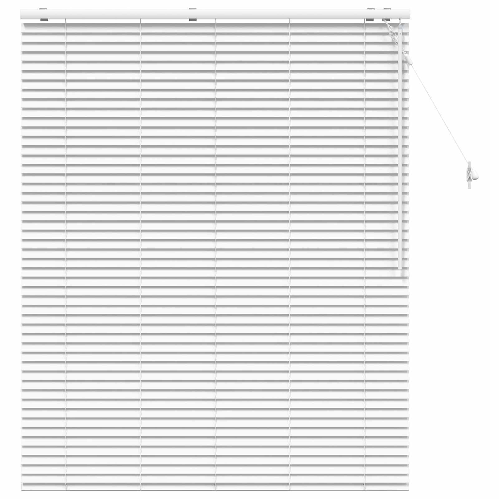 vidaXL Βενετσιάνικη Σκίαση Λευκό 135 x 160 εκ. 35 mm - Image 2