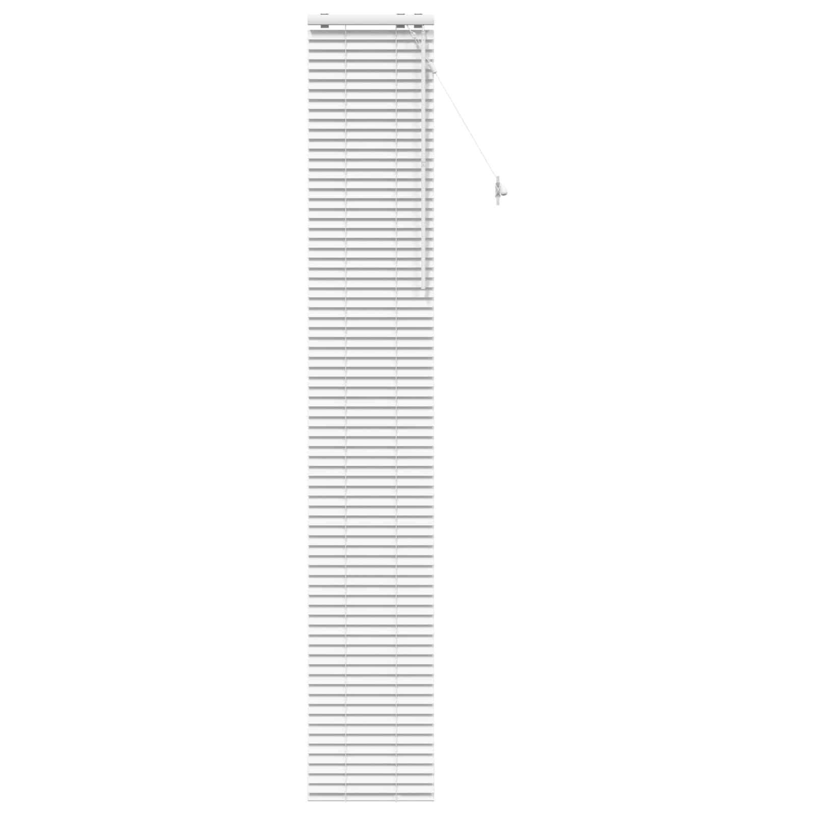 vidaXL Βενετσιάνικη Σκίαση Λευκό 45 x 250 εκ. 35 mm - Image 2