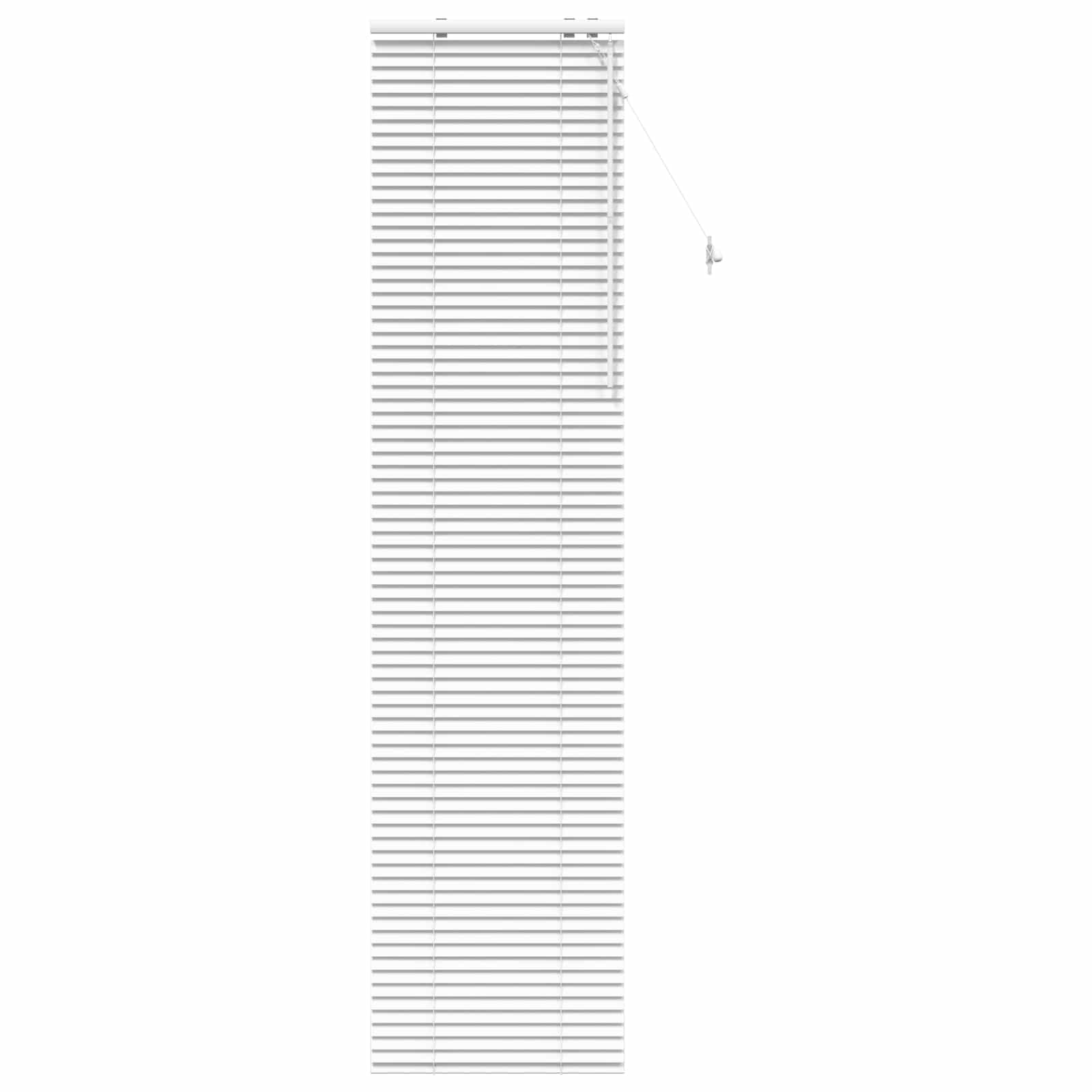 vidaXL Βενετσιάνικη Σκίαση Λευκό 55 x 250 εκ. 35 mm - Image 2