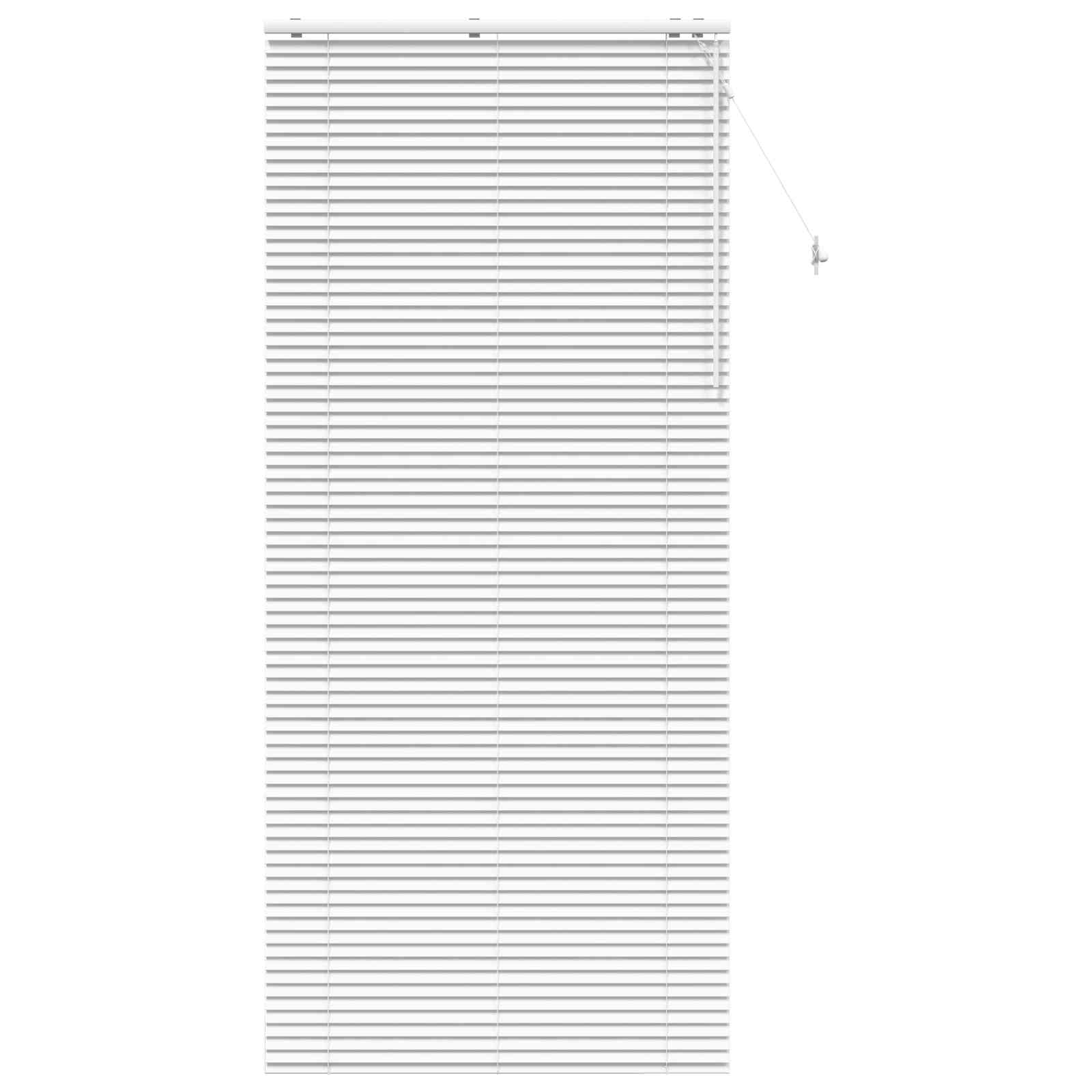 vidaXL Βενετσιάνικη Σκίαση Λευκό 120 x 250 cm 35 mm - Image 2
